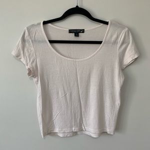 Off White Crop Top